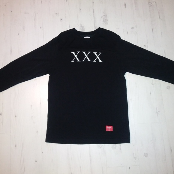 black long sleeve supreme shirt